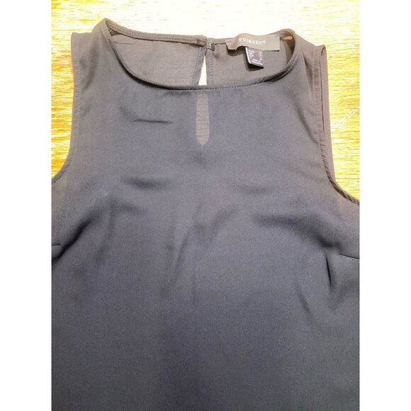 Black Sleeveless Primark Womens Blouse With Keyhole Back Closure - Picture 2 of 5